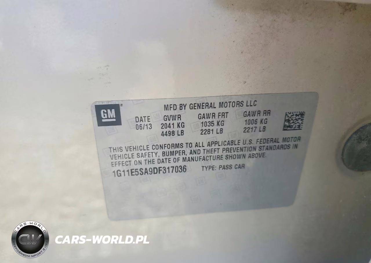 2013 Chevrolet Malibu 2Lt VIN:1G11E5SA9DF317036 - 12
