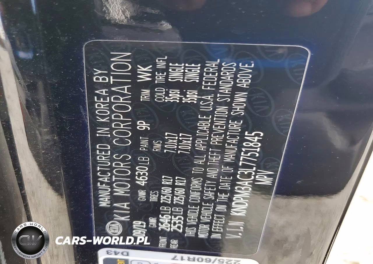 2020 Kia Sportage Lx VIN:KNDPM3AC3L7751845 - 13