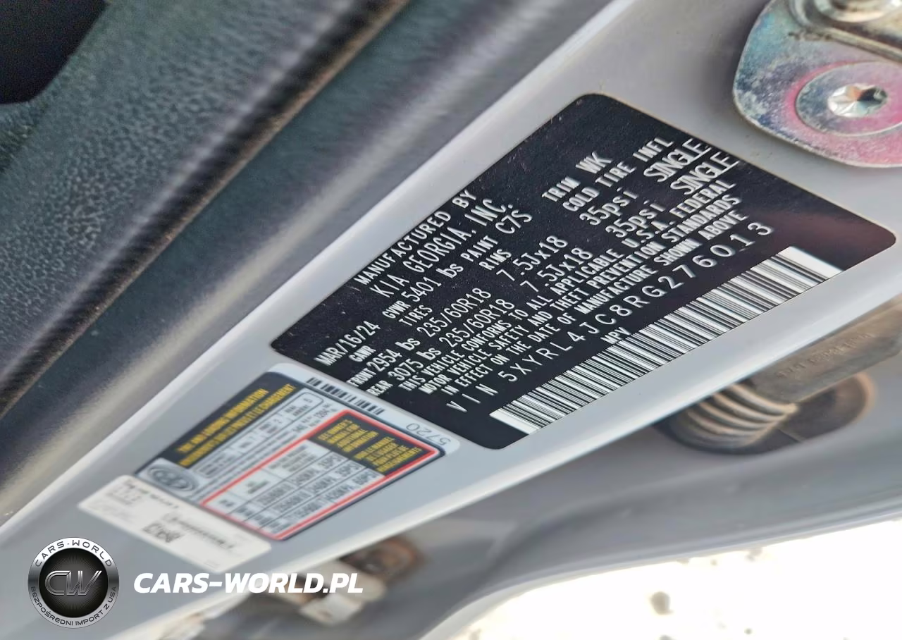 2024 Kia Sorento S VIN:5XYRL4JC8RG276013 - 13