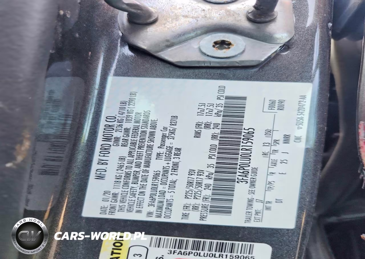 2020 Ford Fusion Se VIN:3FA6P0LU0LR159065 - 12
