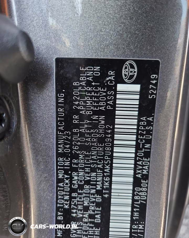 2023 Toyota Camry Xse VIN:4T1K61AK5PU809442 - 13