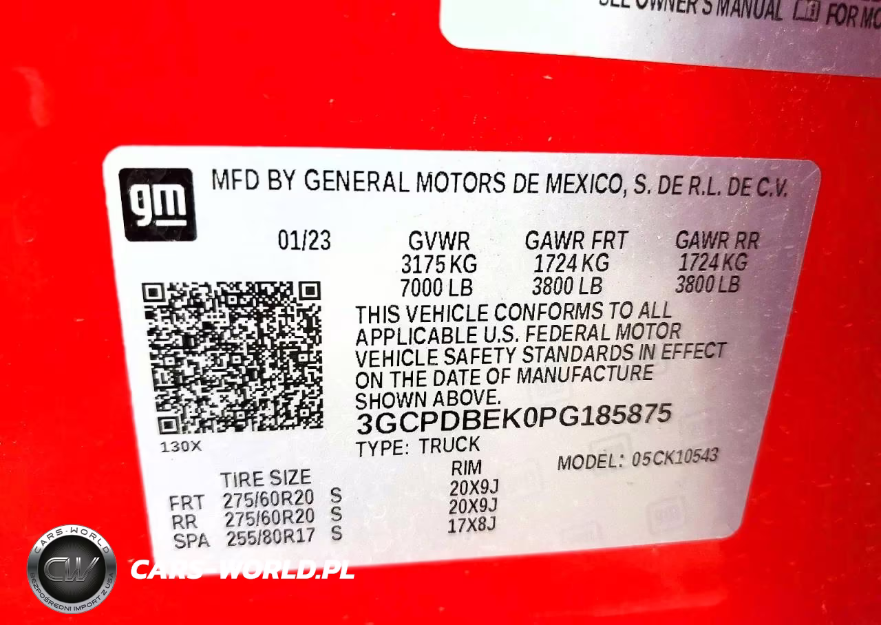 2023 Chevrolet Silverado K1500 Custom VIN:3GCPDBEK0PG185875 - 12