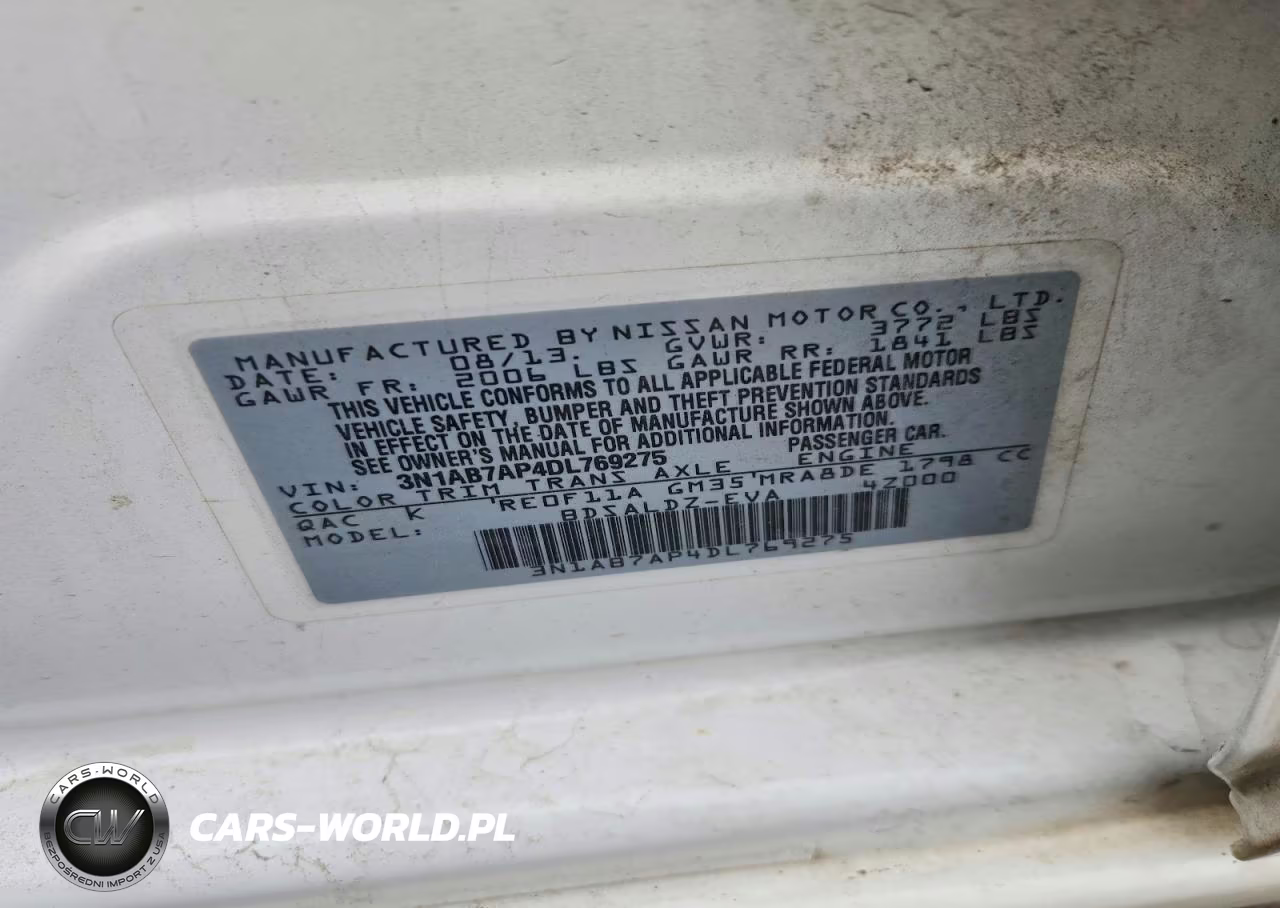 NISSAN SENTRA VIN:3N1AB7AP4DL769275 - 12