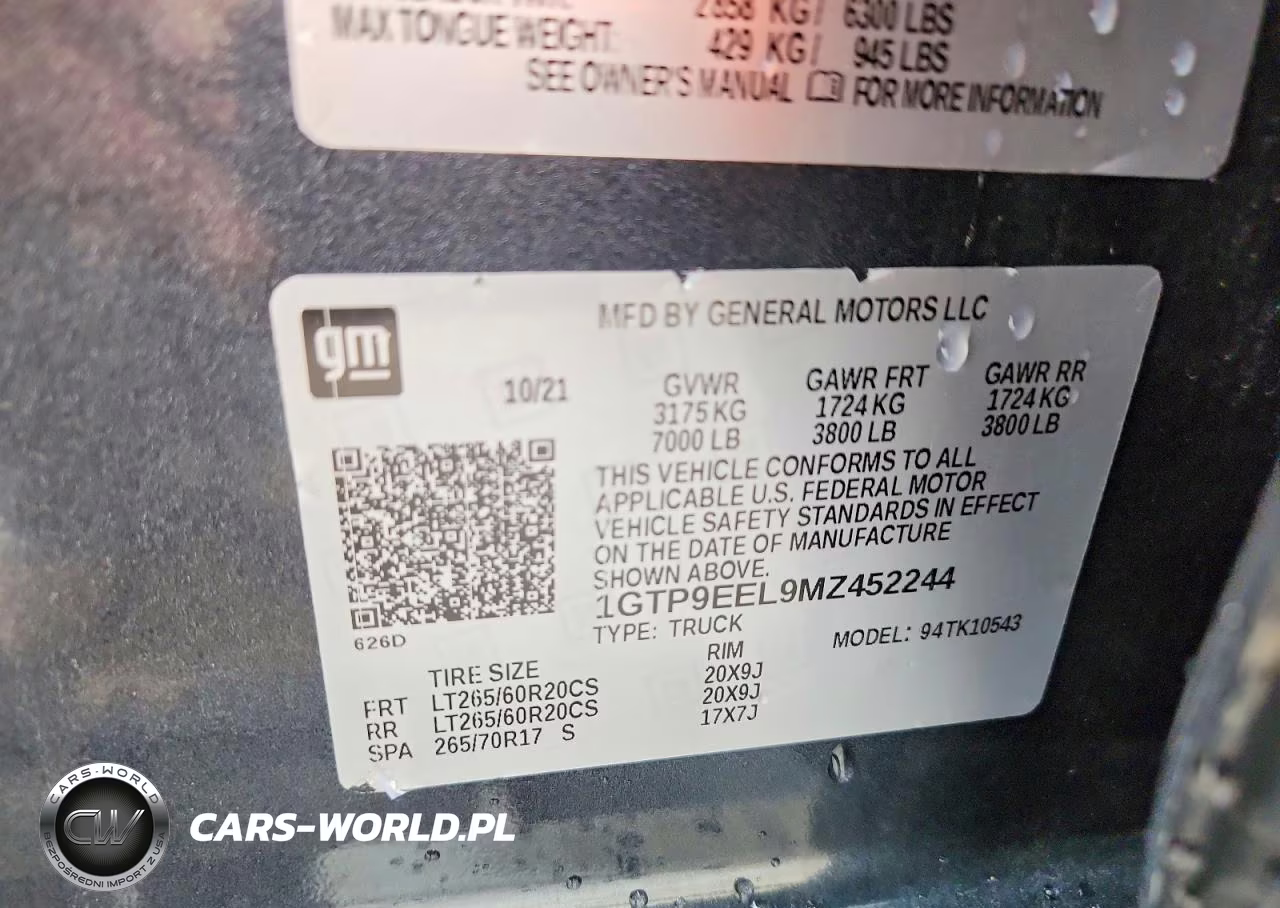 2021 GMC Sierra K1500 At4 VIN:1GTP9EEL9MZ452244 - 12