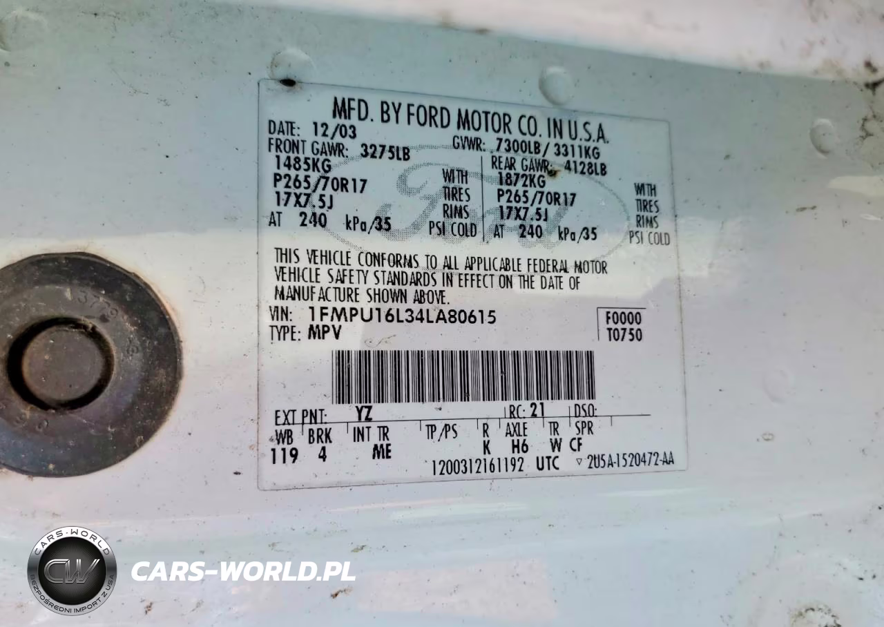 2004 Ford Expedition Xlt VIN:1FMPU16L34LA80615 - 13