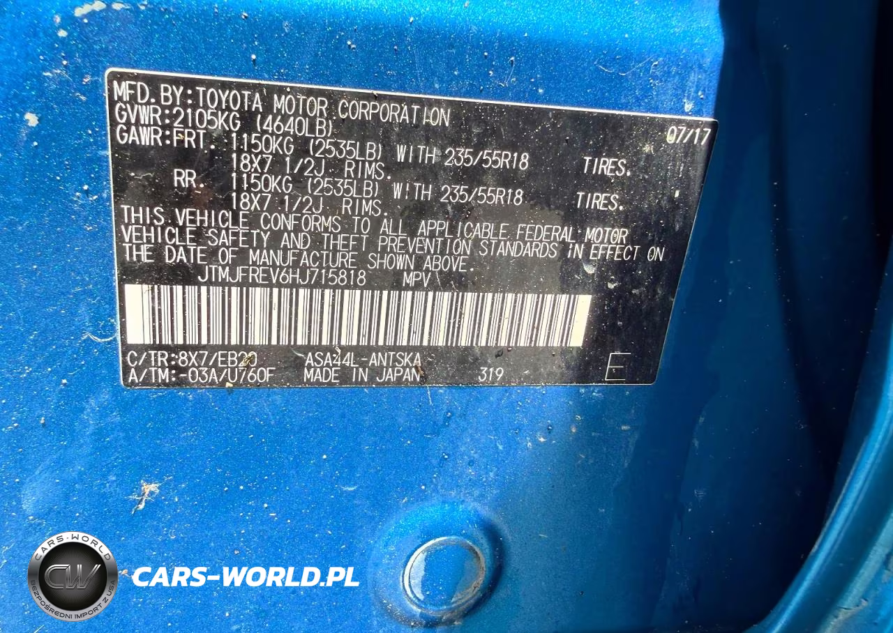 2017 Toyota Rav4 Se VIN:JTMJFREV6HJ715818 - 12