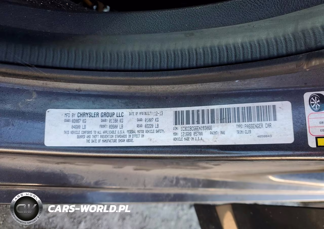 2014 Chrysler 200 Limited VIN:1C3CCBCG6EN193066 - 13