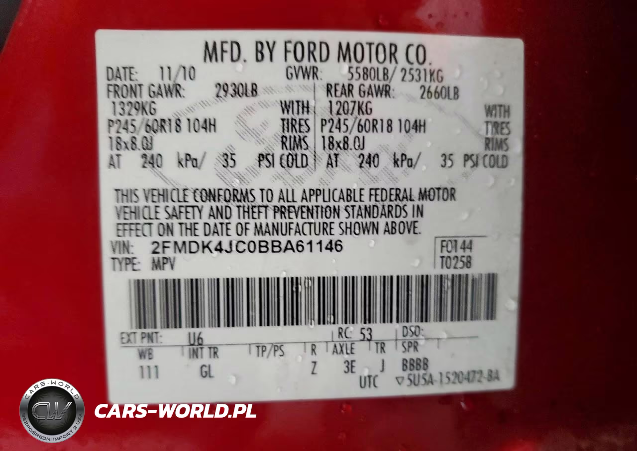 2011 Ford Edge Sel VIN:2FMDK4JC0BBA61146 - 13