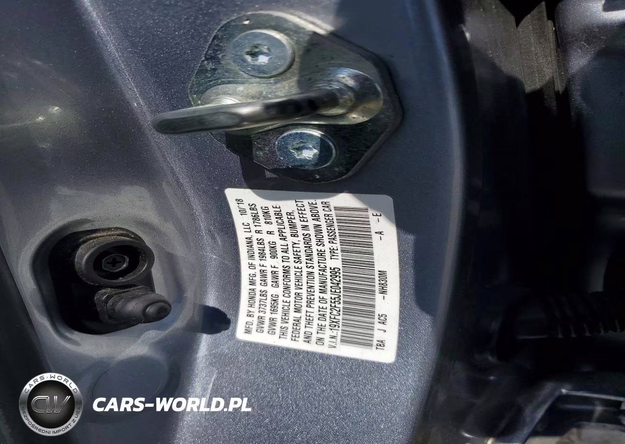 2018 Honda Civic Lx VIN:19XFC2F55JE042995 - 12