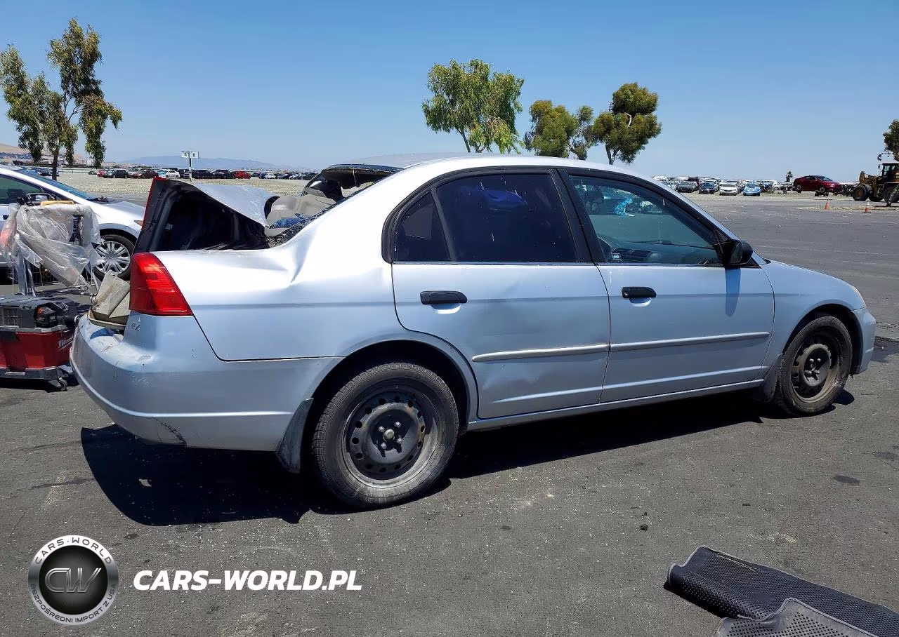 2001 Honda Civic Lx VIN:2HGES16511H596078 - 3
