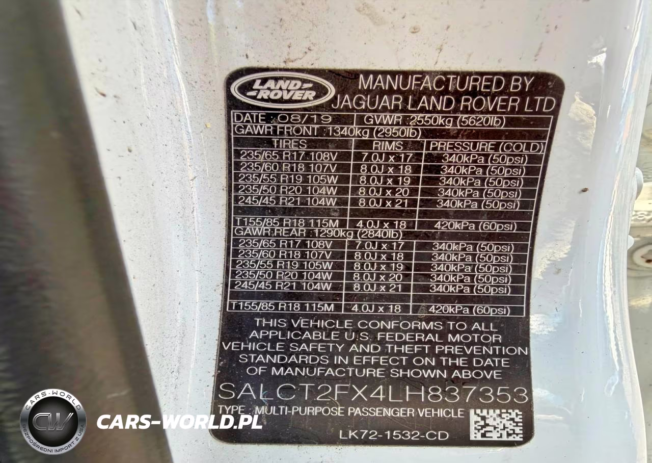 2020 Land Rover Discovery Sport S R-Dynamic VIN:SALCT2FX4LH837353 - 12