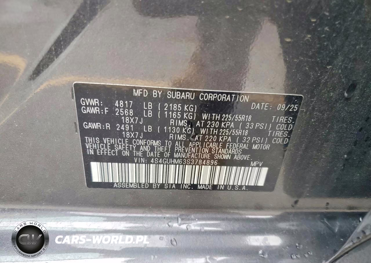 2025 Subaru Crosstrek Limited VIN:4S4GUHM63S3784896 - 13