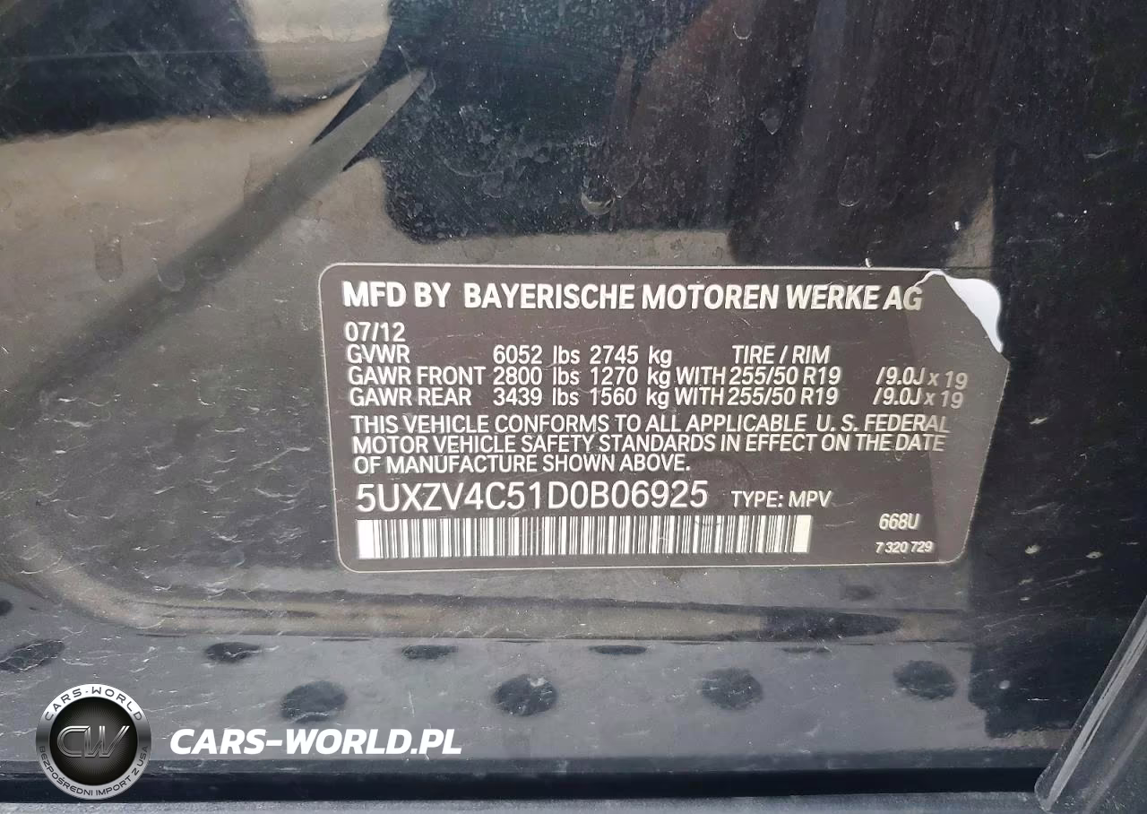 2013 BMW X5 xDrive35I VIN:5UXZV4C51D0B06925 - 13