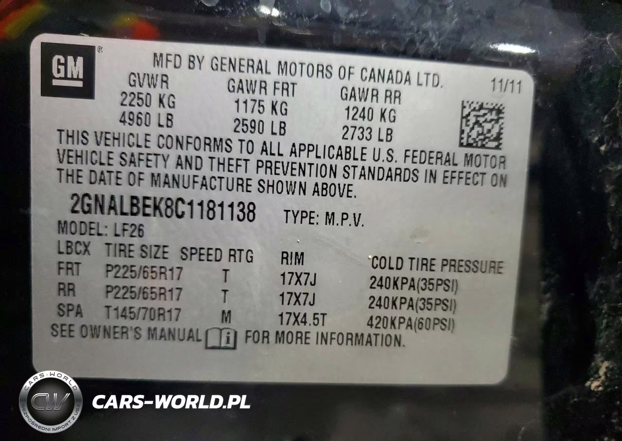 2012 Chevrolet Equinox Ls VIN:2GNALBEK8C1181138 - 13