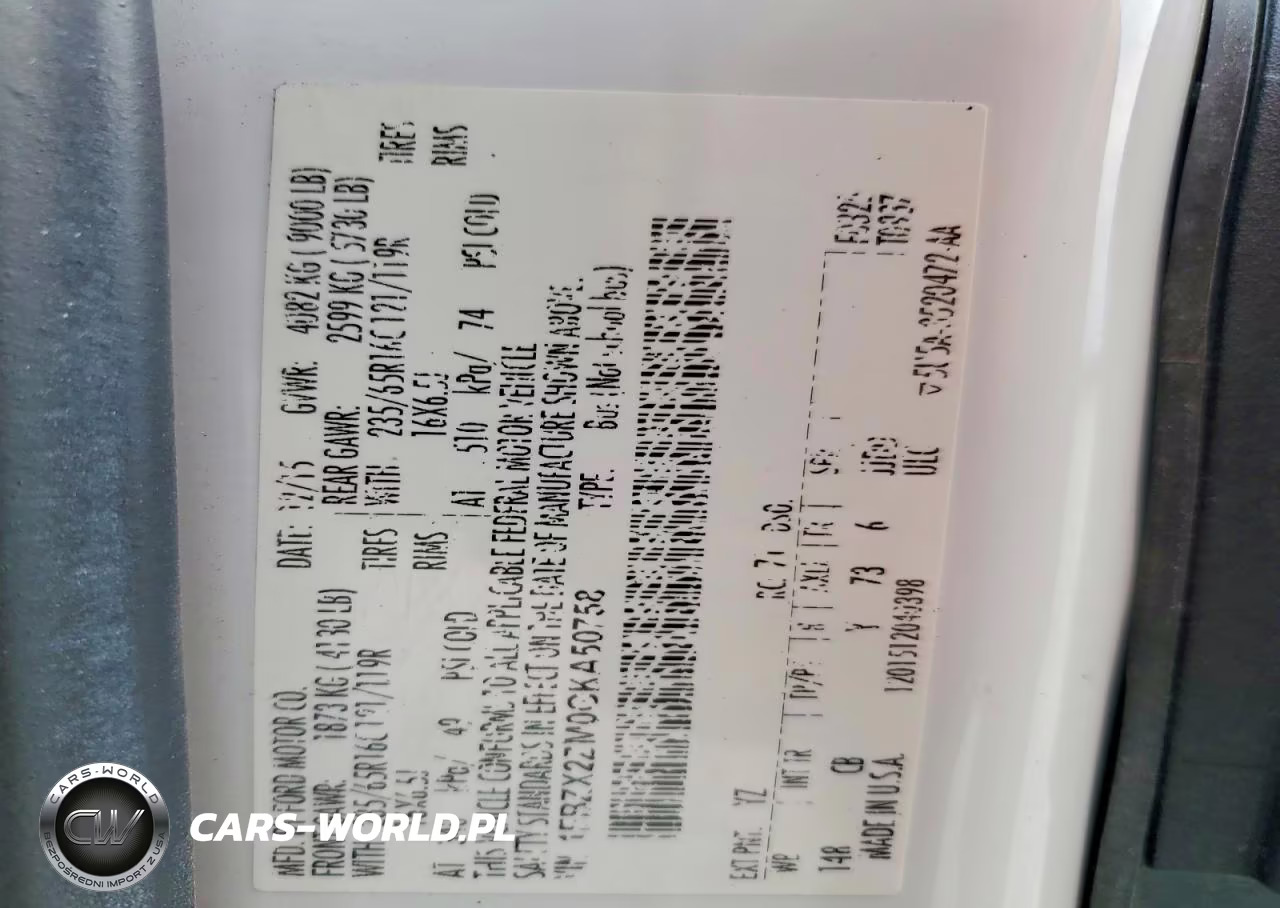 2016 Ford Transit T-350 VIN:1FBZX2ZM0GKA50758 - 13