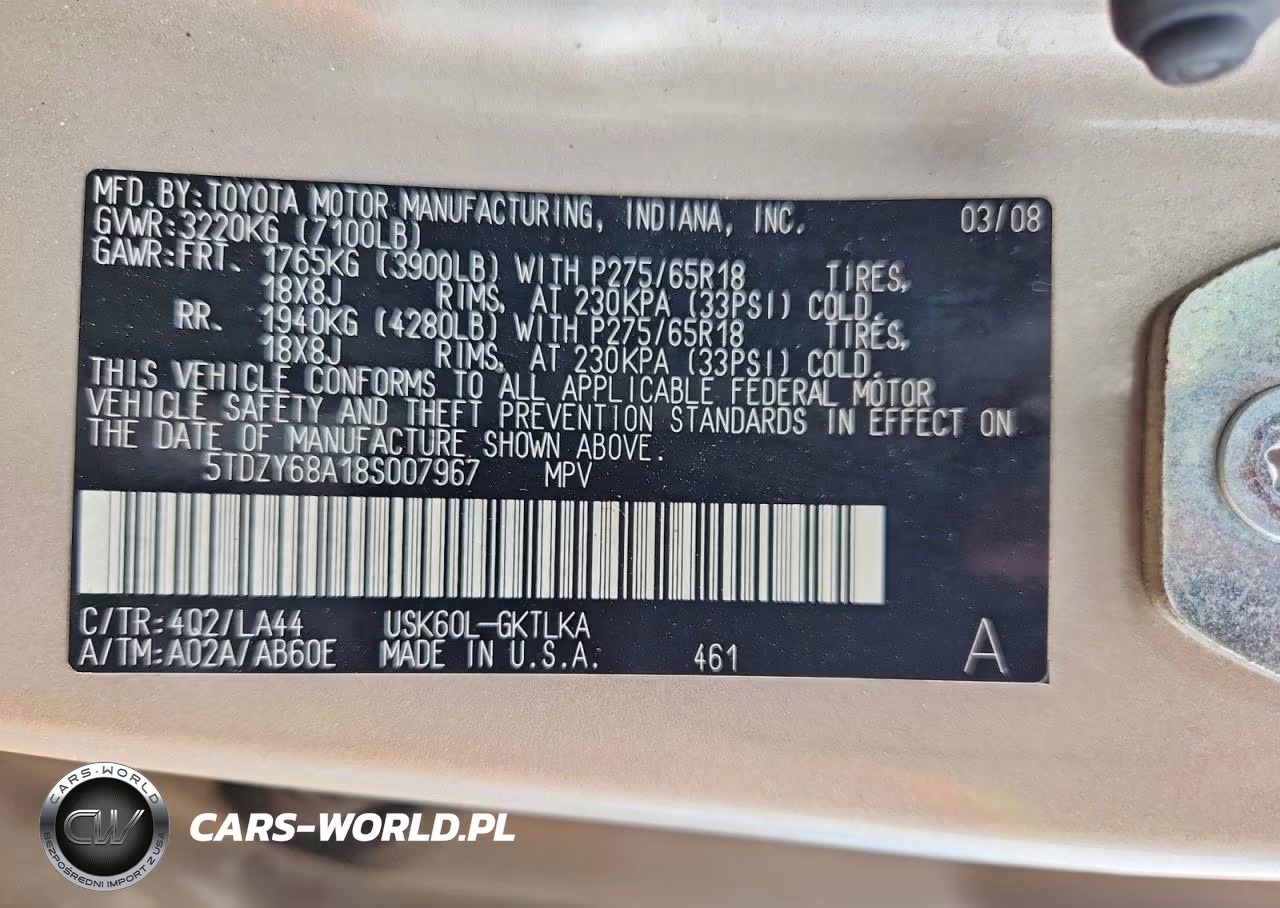 2008 Toyota Seqouia VIN:5TDZY68A18S007967 - 13