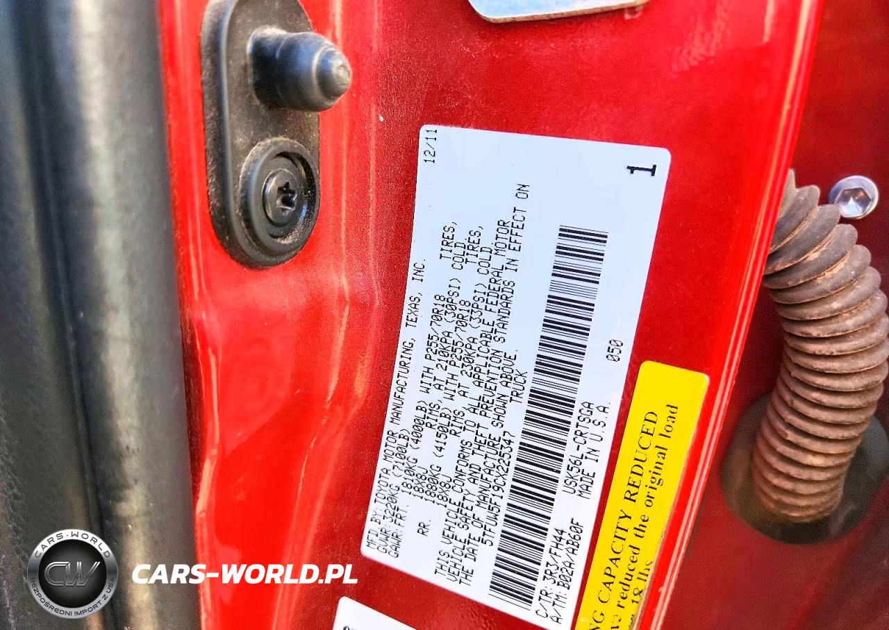 2012 Toyota Tundra Double Cab Sr5 VIN:5TFUW5F19CX225347 - 12