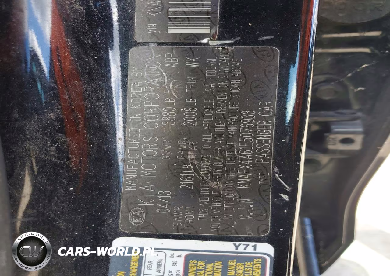 2014 Kia Forte Lx VIN:KNAFX4A61E5076933 - 12
