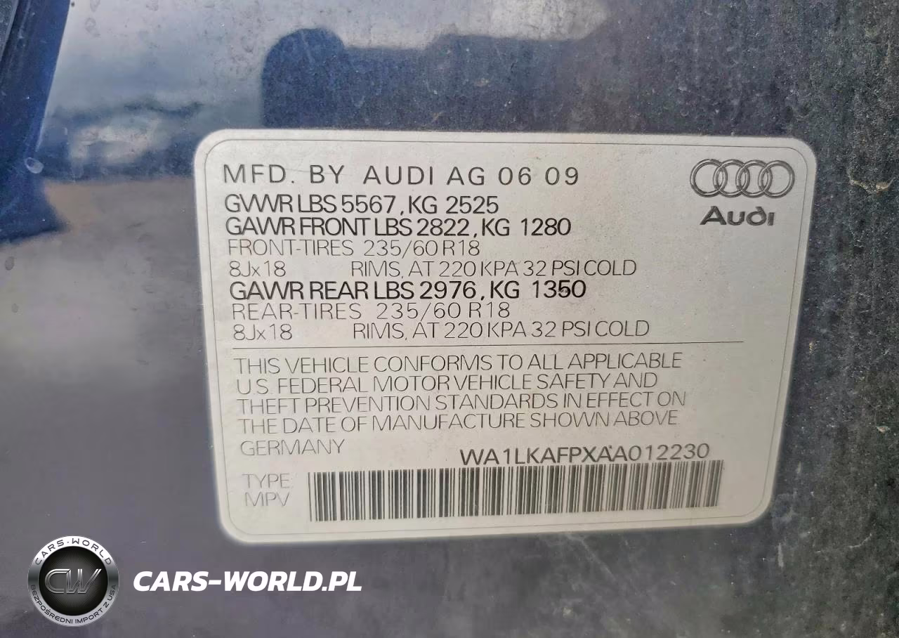 2010 Audi Q5 Premium Plus VIN:WA1LKAFPXAA012230 - 13