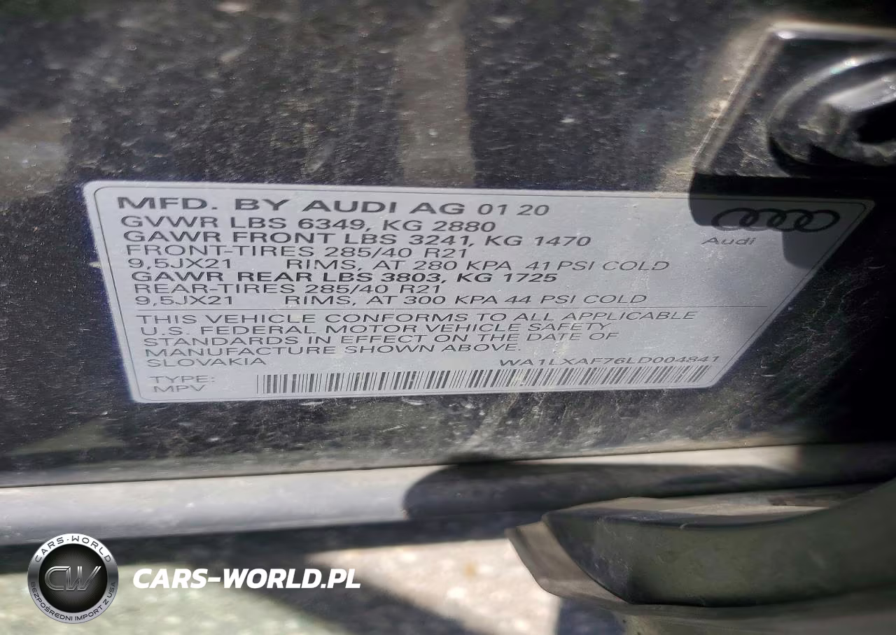 2020 Audi Q7 Premium Plus VIN:WA1LXAF76LD004841 - 13