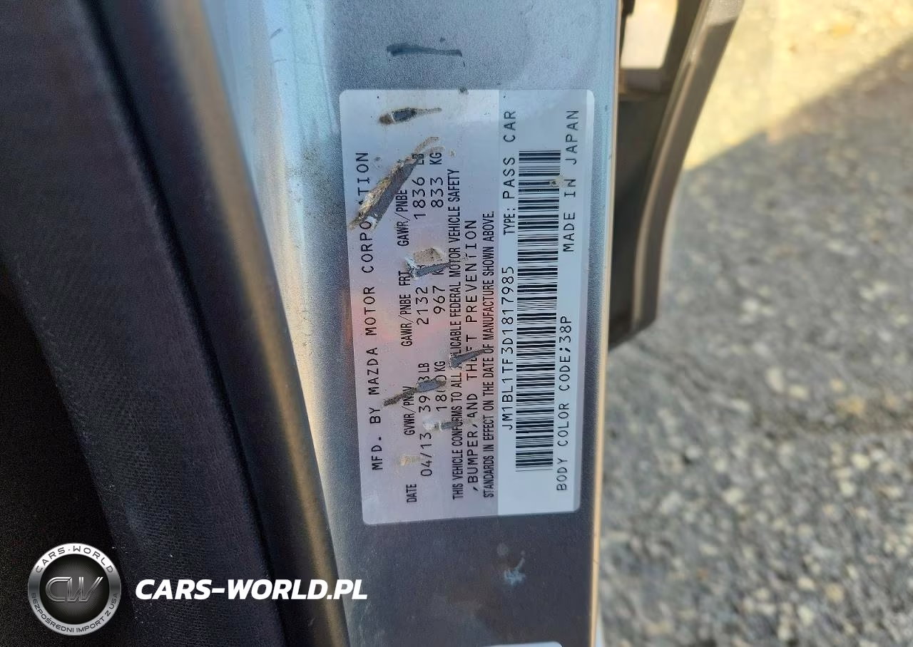 2013 Mazda 3 I VIN:JM1BL1TF3D1817985 - 12