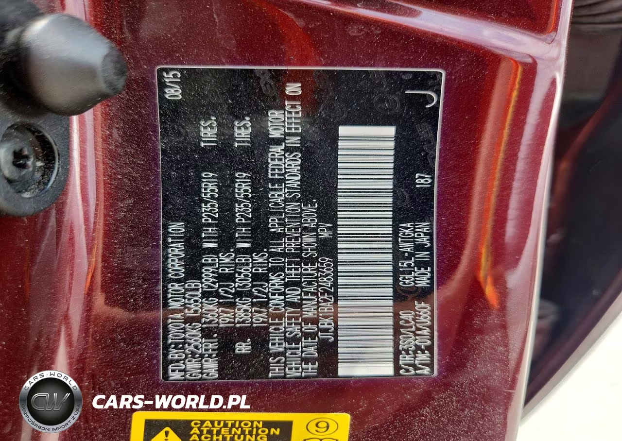2015 Lexus Rx 350 Base VIN:JTJBK1BA2F2483659 - 13