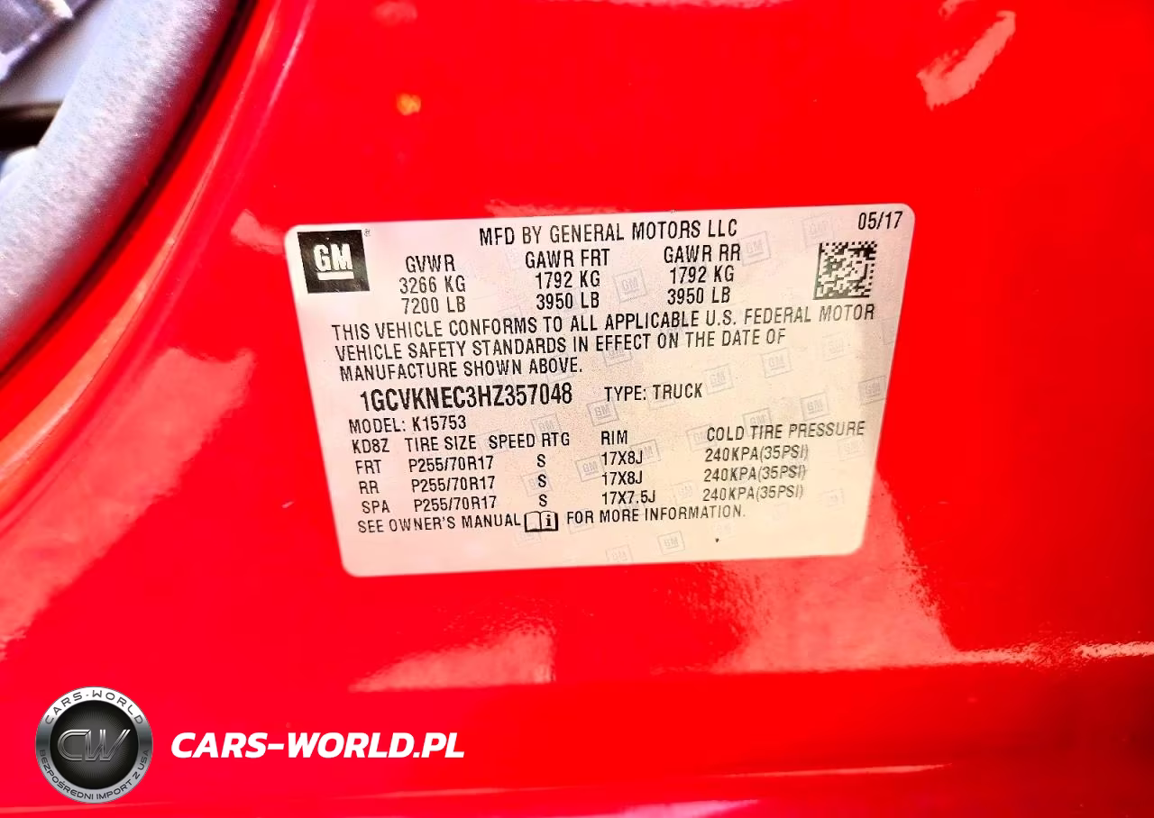 2017 Chevrolet Silverado K1500 VIN:1GCVKNEC3HZ357048 - 12