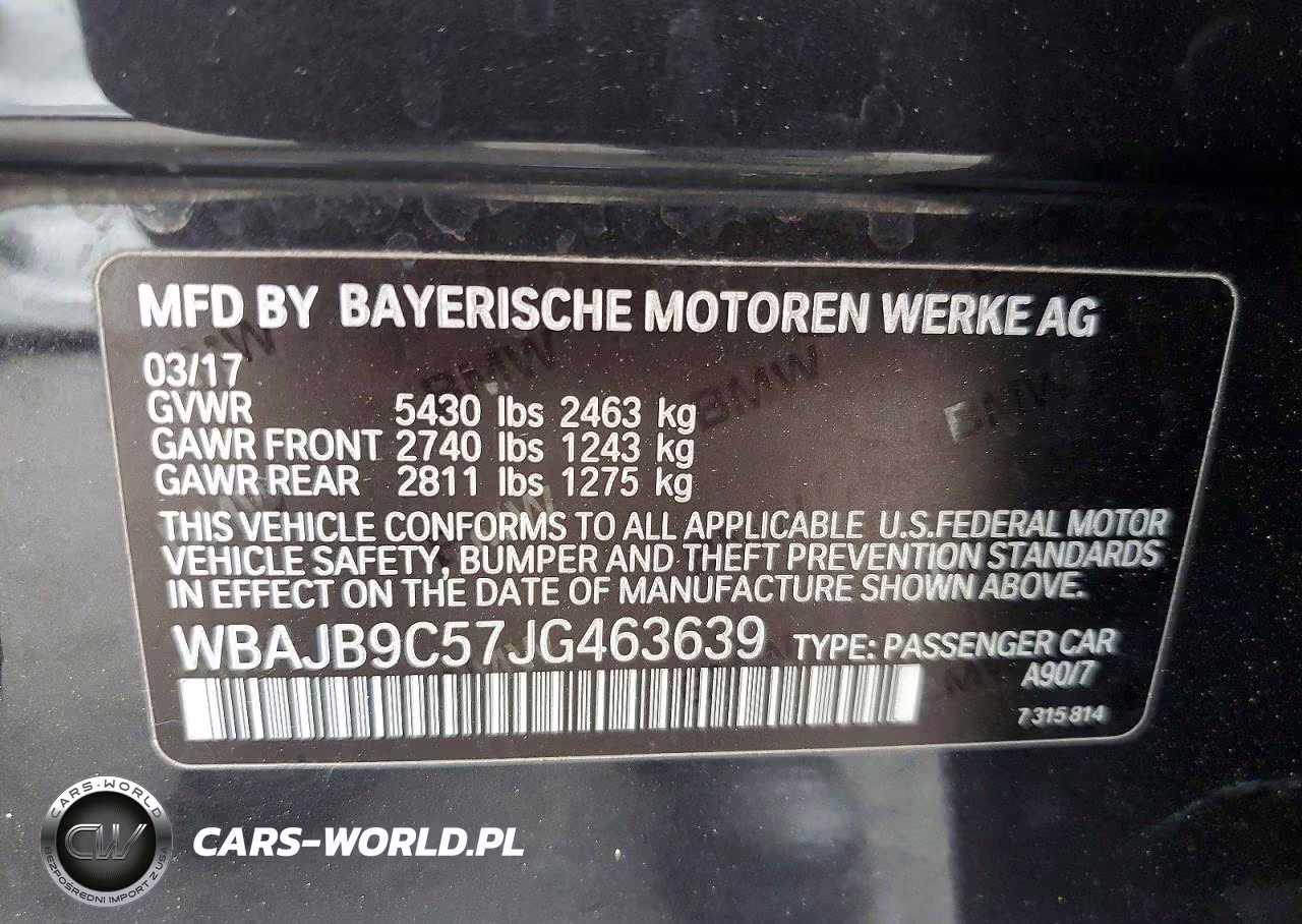 2018 BMW M550Xi VIN:WBAJB9C57JG463639 - 12