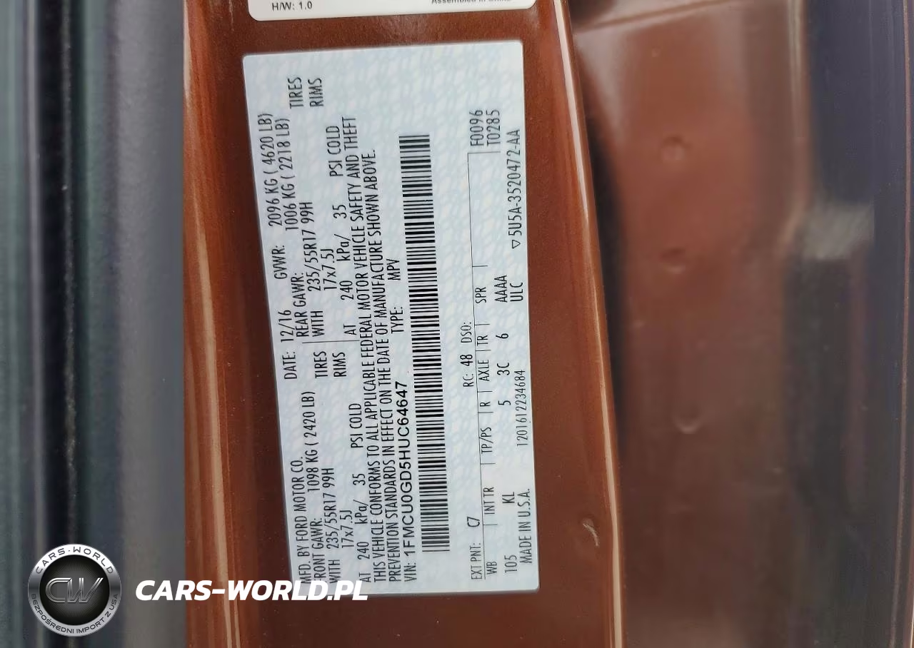 2017 Ford Escape Se VIN:1FMCU0GD5HUC64647 - 13