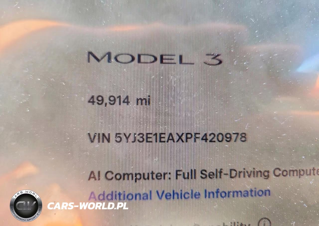 2023 Tesla Model 3 VIN:5YJ3E1EAXPF420978 - 9