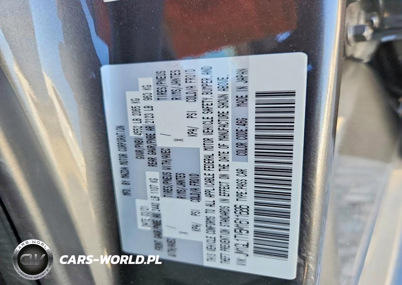 2021 Mazda 6 Grand Touring VIN:JM1GL1TY5M1611686 - 13
