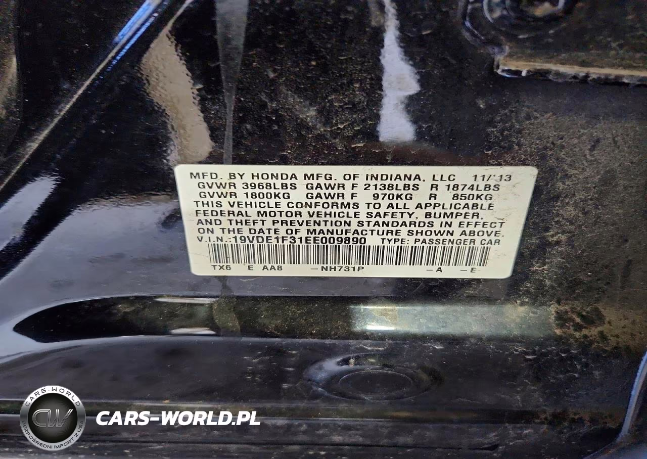 2014 Acura Ilx 20 VIN:19VDE1F31EE009890 - 13