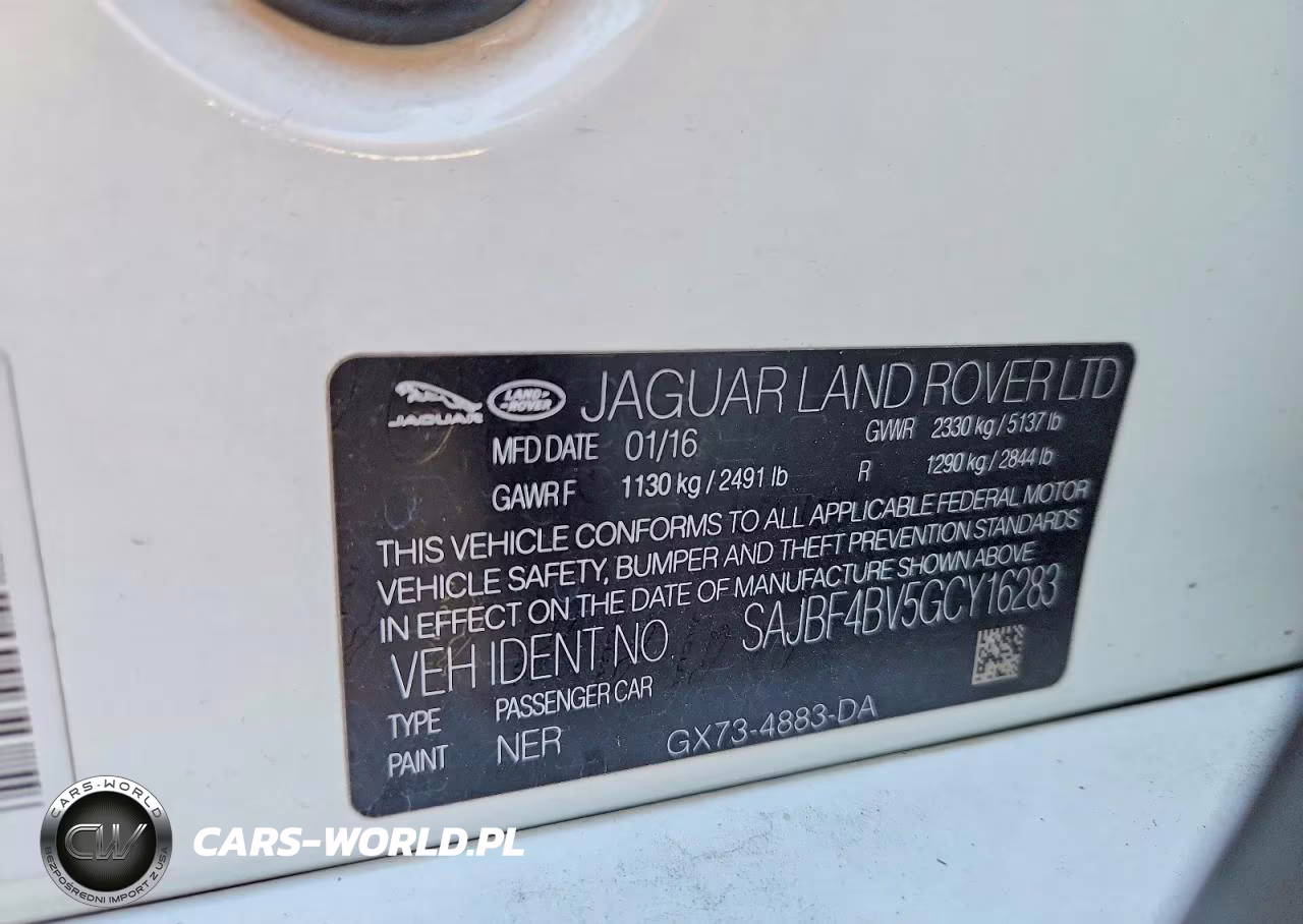 2016 Jaguar Xf R - Sport VIN:SAJBF4BV5GCY16283 - 12