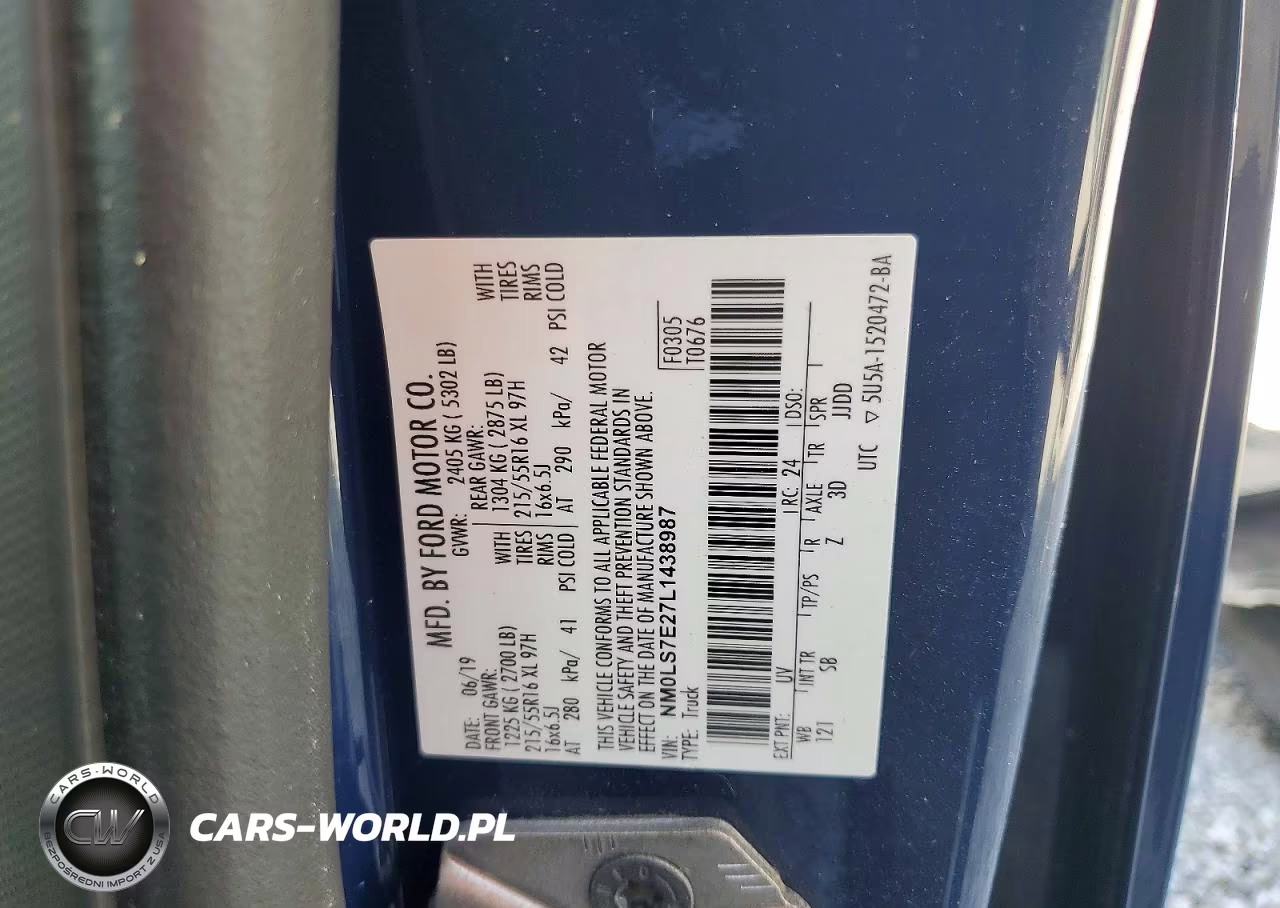 2020 Ford Transit Connect Xl VIN:NM0LS7E27L1438987 - 12