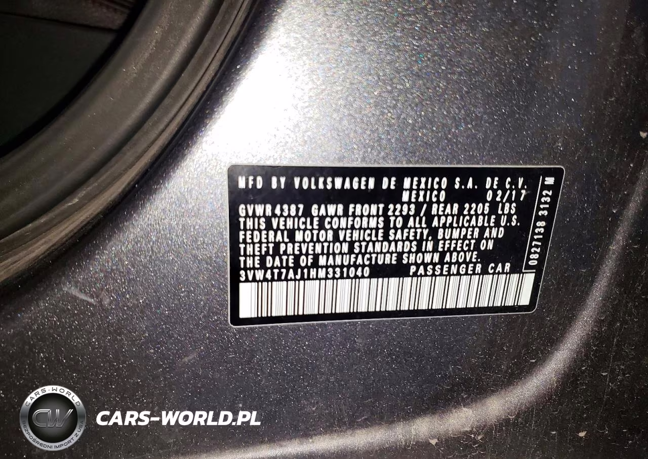 2017 Volkswagen Jetta Gli VIN:3VW4T7AJ1HM331040 - 12