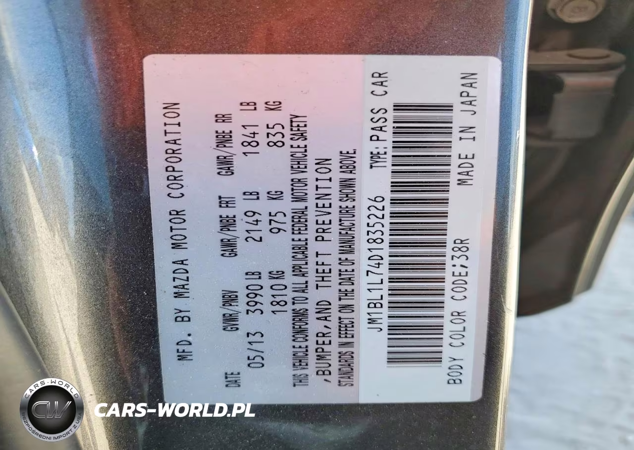 2013 Mazda 3 I VIN:JM1BL1L74D1835226 - 12