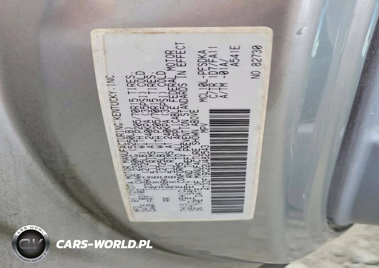 2002 Toyota Sienna Ce VIN:4T3ZF19C22U482543 - 13