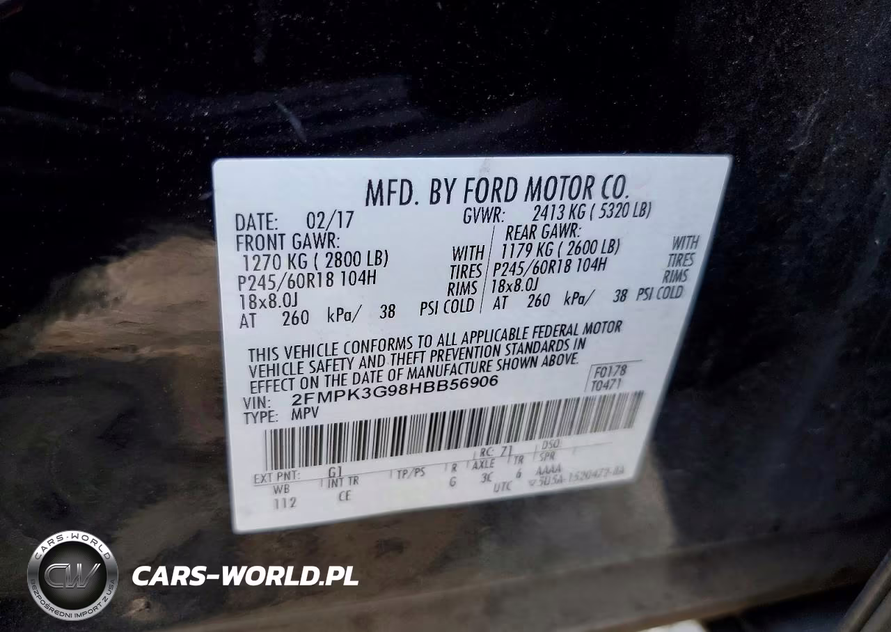 2017 Ford Edge Se VIN:2FMPK3G98HBB56906 - 13