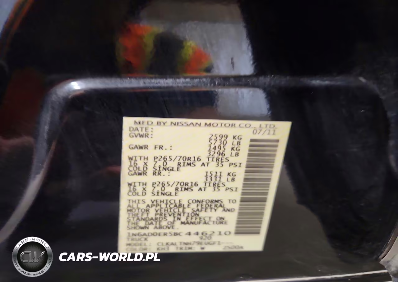 2011 Nissan Frontier S VIN:1N6AD0ER5BC446210 - 12