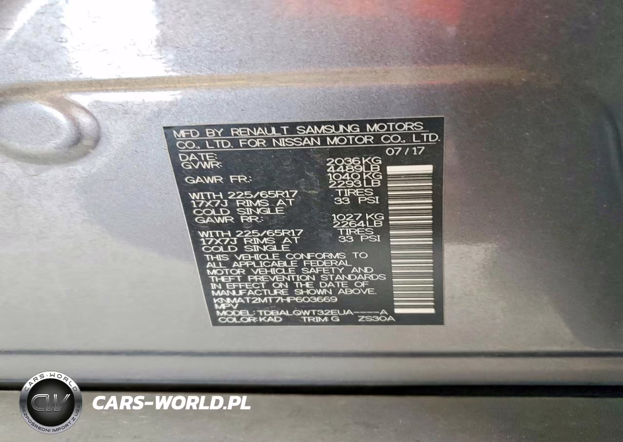 2017 Nissan Rogue Sv VIN:KNMAT2MT7HP603669 - 12