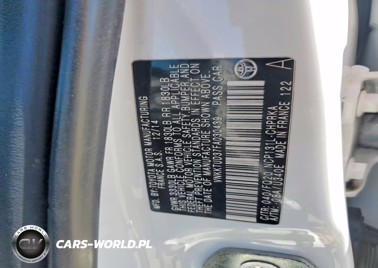 2015 Toyota Yaris 5-Door L VIN:VNKKTUD37FA030439 - 13