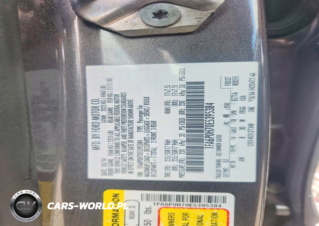 2014 Ford Fusion Se VIN:1FA6P0H70E5395384 - 12