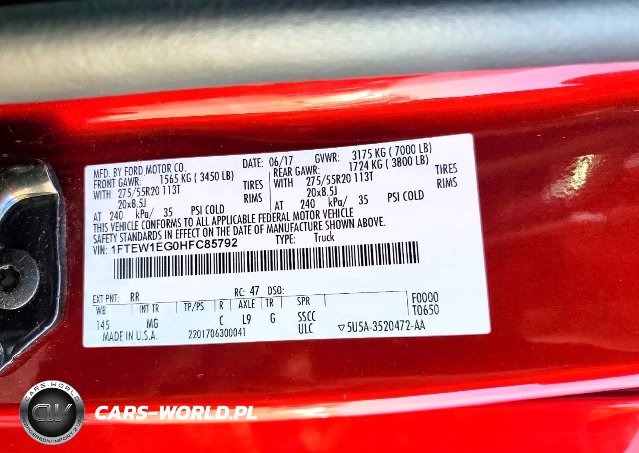 2017 Ford F150 Supercrew VIN:1FTEW1EG0HFC85792 - 12