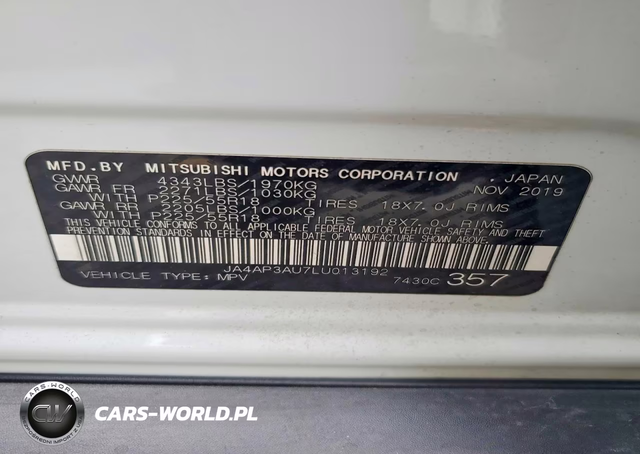 2020 Mitsubishi Outlander Sport Es VIN:JA4AP3AU7LU013192 - 14