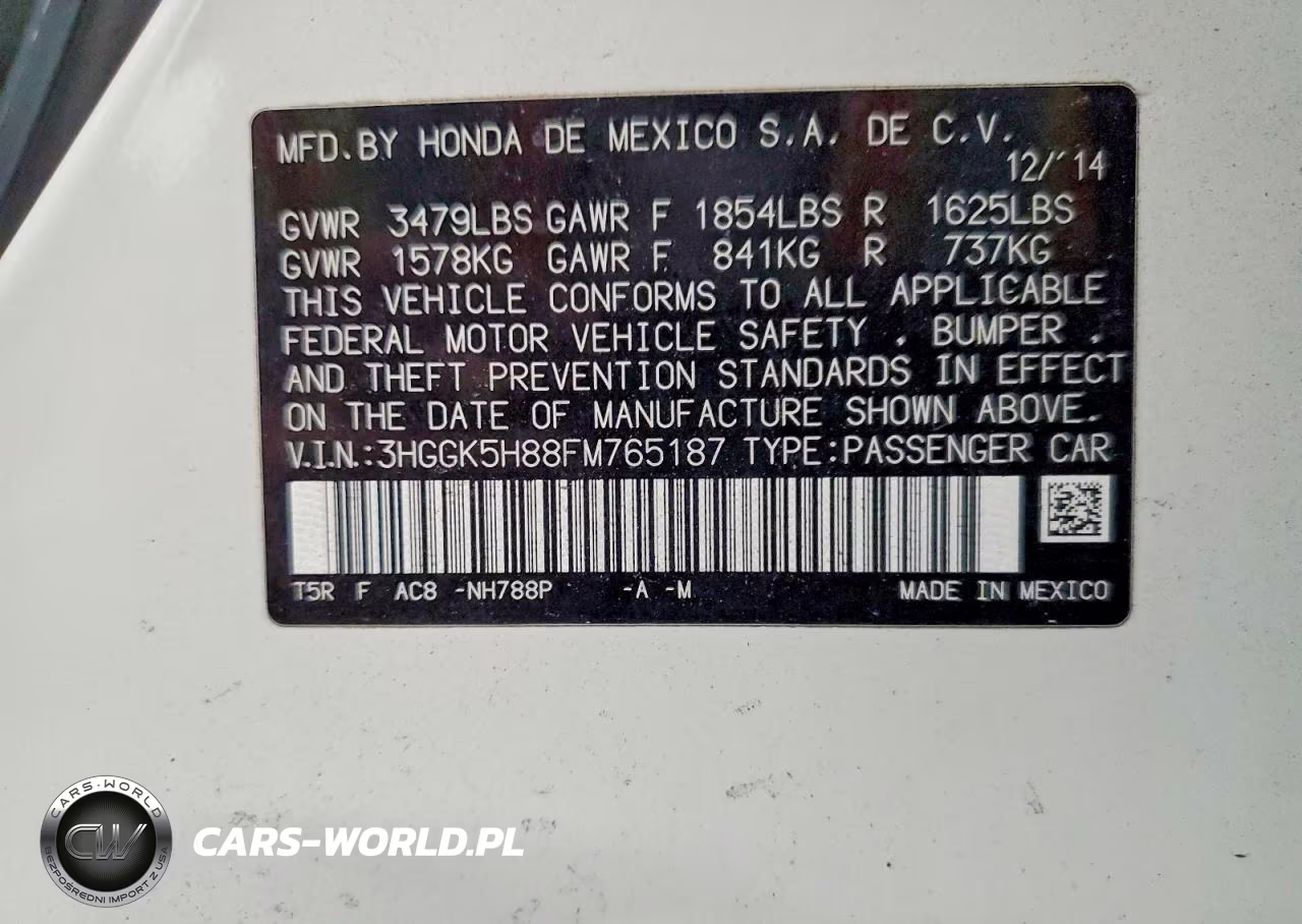 2015 Honda Fit Ex VIN:3HGGK5H88FM765187 - 12