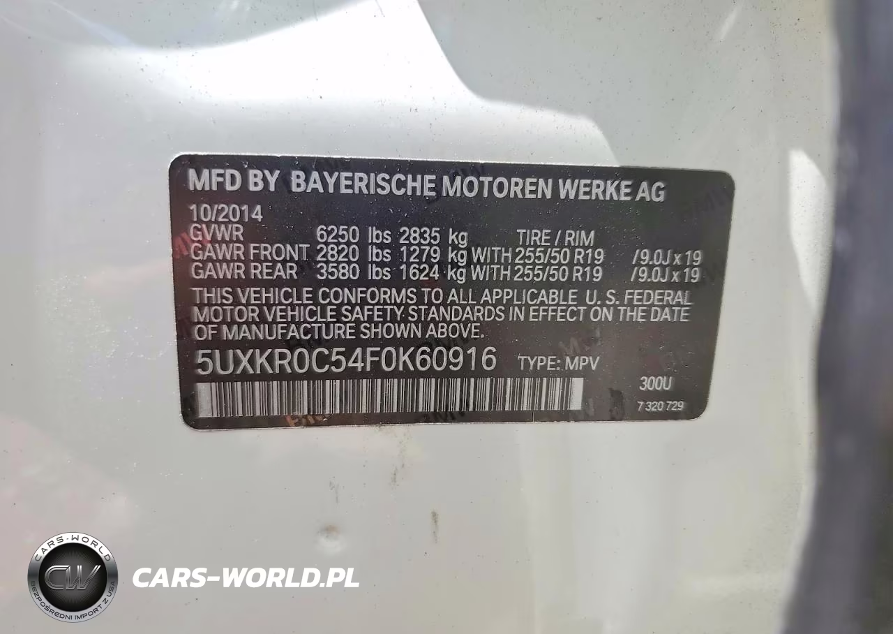 2015 BMW X5 xDrive35I VIN:5UXKR0C54F0K60916 - 13