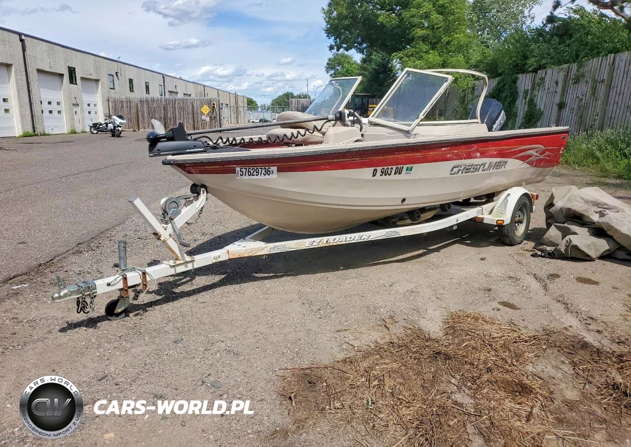 2001 Crestliner Boat - Outboard Engine VIN:NOR74858L001 - 2