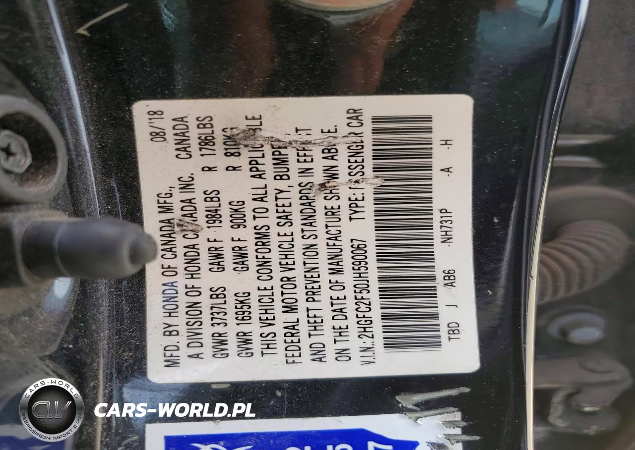 2018 Honda Civic Lx VIN:2HGFC2F50JH590067 - 12