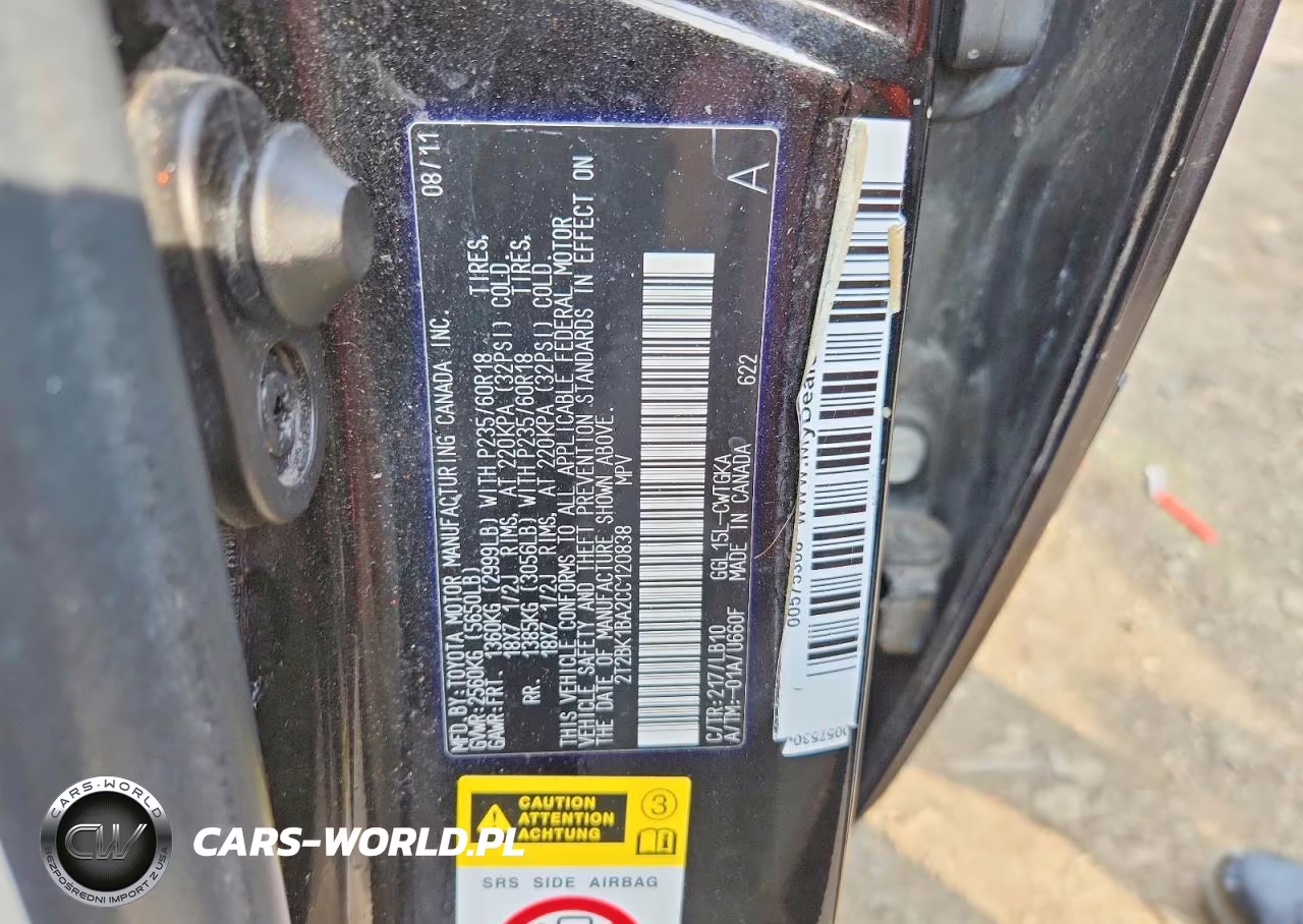 2012 Lexus Rx 350 VIN:2T2BK1BA2CC120838 - 13