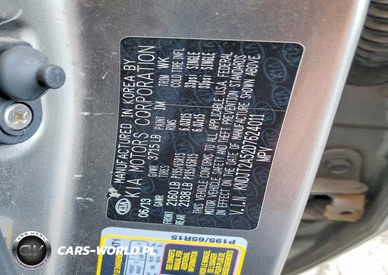 2013 Kia Soul Base VIN:KNDJT2A52D7624011 - 12